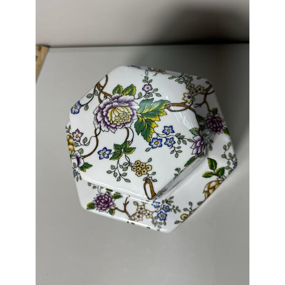 Classic Galt Lidded Ginger Jar – Floral Chinoiserie Porcelain – 10” – China Vtg - Picture 8 of 16